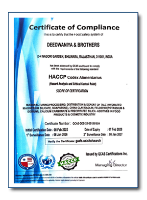 DB Group HACCP Certificate